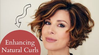 HOW TO STYLE LAYERED SHORT NATURAL CURLY HAIR  Dominique Sachse [upl. by Stetson]