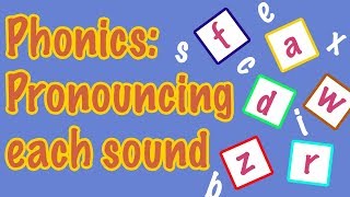 English Letter Pronunciation  Phonics [upl. by Neffets]