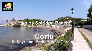 Agios Spiridon Beach front walk Corfu Sept 2020 [upl. by Teryl225]