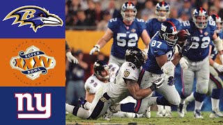 Ravens vs Giants Super Bowl XXXV [upl. by Llenrrad]