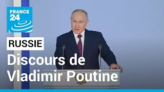 REPLAY  Discours de Vladimir Poutine devant la Nation • FRANCE 24 [upl. by Haraz92]