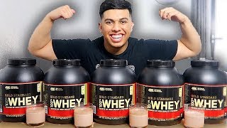 I Tried NEARLY Every WHEY Protein Shake Flavour [upl. by Artemed]