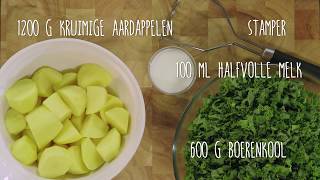 Boerenkoolstamppot recept  Jumbo [upl. by Wildee919]