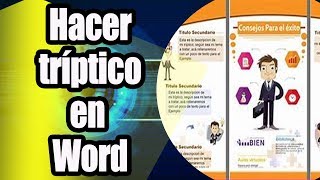 Como hacer un triptico en Word [upl. by Jase]