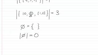 Set Theory and Logic Lecture 2 Finite Cardinalities [upl. by Nob874]