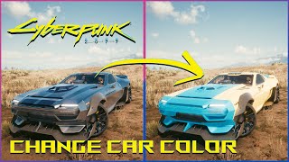 How To Change CAR COLORS in Cyberpunk [upl. by Proud580]