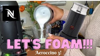 How To Foam Milk With Aeroccino 3 Make Coffee With Foam Tips amp Tricks  Easy Foamed Latte Recipe [upl. by Alejoa]