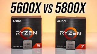 AMD Ryzen 5 5600X vs Ryzen 7 5800X  6 or 8 Cores [upl. by Enimsay]