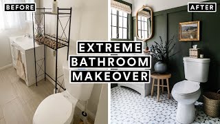 EXTREME BATHROOM MAKEOVER From Start to Finish 🚽 Insane DIY Transformation [upl. by Hallock]