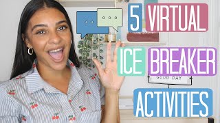 5 Virtual Ice Breaker Activities Remote Learning [upl. by Wittie]