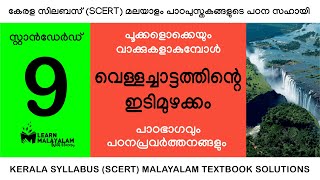 Std 9 മലയാളം  വെള്ളച്ചാട്ടത്തിന്റെ ഇടിമുഴക്കം Class 9 Malayalam  Vellachattathinte Idimuzhakkam [upl. by Nadean650]