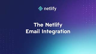 Netlify email integration [upl. by Ylesara]