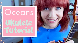 Oceans  Hillsong United EASY UKULELE TUTORIAL [upl. by Alleirbag]