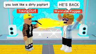 RAP BATTLING as a ROBLOX RAP GOD [upl. by Dupin644]