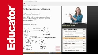 Conformations of Alkanes  Organic Chemistry [upl. by Hsaka]