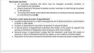 Estate Taxation  Gross Estate [upl. by Myles]