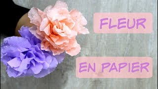 Fleur en Papier Crépon très facile [upl. by Ariane]