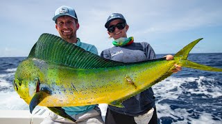 Deep Sea Fishing in Miami Dolphin Wahoo Amberjacks and Tripletail [upl. by Genni]