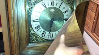 How to easily wind amp set your vintage grandfather clock [upl. by Nabala915]