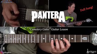 Cemetery Gates Guitar Lesson Full Song  Pantera [upl. by Avaria73]