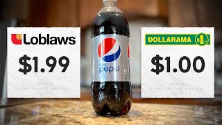 Loblaws vs Dollarama How do food prices compare [upl. by Marika]