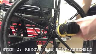 EASY StepbyStep 24” Wheelchair Tire Replacement [upl. by Moshell481]