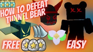 How To Defeat Tunnel Bear Easy With Level 78 Bees 2 Ways Bee Swarm Simulator Roblox [upl. by Millard]