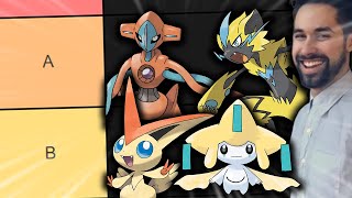 Ranking EVERY Mythical Pokemon Competitively [upl. by Ioab]