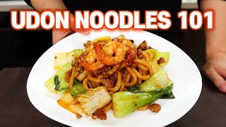 5 Minutes EASY Udon Noodles Recipes 5 Ways [upl. by Ybrek]