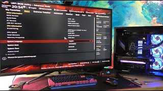 Flashing BIOS and Installing Windows 10  Asus ROG Crosshair VIII Hero Motherboard [upl. by Adore]