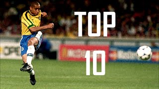 Roberto Carlos ● Top 10 Free Kicks [upl. by Llenaj]