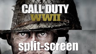 How to enable splitscreen in Call Of Duty WW2 single PC multiplayer [upl. by Bartholomeo438]