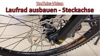 Vorderrad ausbauen  Steckachse Fahrrad [upl. by Zenitram]