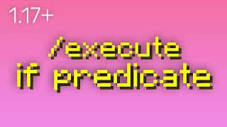 Minecraft execute if PREDICATE 119 Command Tutorial [upl. by Chafee]