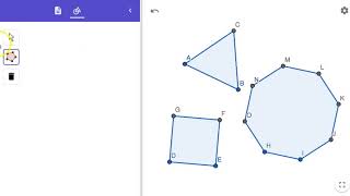 Constructing a REGULAR POLYGON GeoGebra Beginner Exercise 1 [upl. by Seely306]