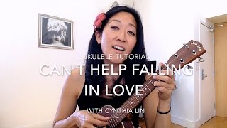 Cant Help Falling in Love  fingerpicking  Ukulele Tutorial [upl. by Ahtikal331]