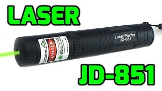 Laser JD851 Green 532nm Laser Pointer Review [upl. by Mcintyre113]