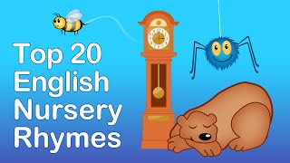 TOP 20 ENGLISH NURSERY RHYMES  Compilation  Nursery Rhymes TV  English Songs For Kids [upl. by Vedi]