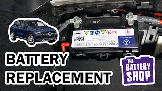 MercedesBenz GLA250 2015 Auxiliary Battery  New Battery Install [upl. by Joly]