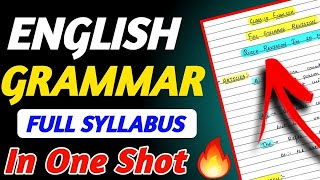 Class 10 Complete ENGLISH GRAMMAR  Tenses Modals Reported Speech Subject Verb Agreement [upl. by Hcnarb663]