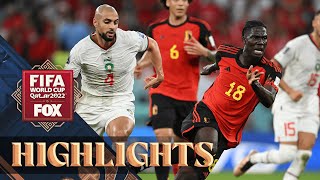 Belgium vs Morocco Highlights  2022 FIFA World Cup [upl. by Lekym]