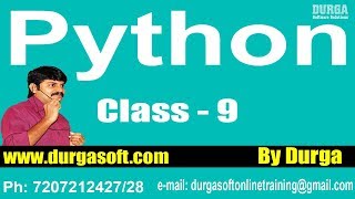 Learn Python Programming Tutorial Online Training by Durga Sir On 06022018 [upl. by Yllatan222]