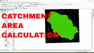 Catchment area Calculation using arcgis 104  watershed delineation [upl. by Ramsden]