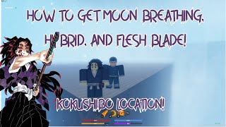 How To Get Moon Breathing Kokushibo Upper Moon 1 Location  Demonfall Roblox [upl. by Troyes]