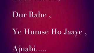 Baatein Ye Kabhi Na Khamoshiya Female Version lyrics YouTube [upl. by Ojoj783]