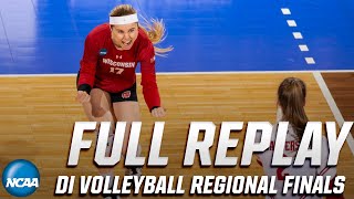 Wisconsin vs Nebraska 2019 NCAA womens volleyball regional final  FULL REPLAY [upl. by Ruthi]