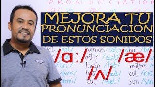 INGLES PRONUNCIACION LOS 3 SONIDOS DE LA VOCAL A [upl. by Rufe]