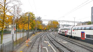 ★ Autumn cab ride Rothenburg  Bern  Fribourg Switzerland 102019 [upl. by Radborne57]