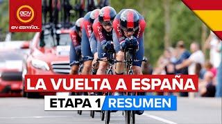 La Vuelta a España 2022  Resumen Etapa 1 [upl. by Jaf]