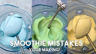 5 THICK SMOOTHIE MISTAKES YOURE MAKING [upl. by Fowler]